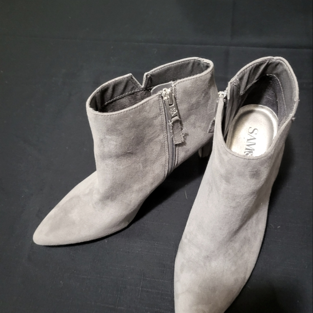 Sam & Libby Grey Ankle Boots